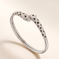 Panthere Two Heads Half-Paved Small Cuff