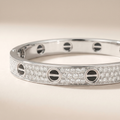 Paved Ceramic Love Bracelet