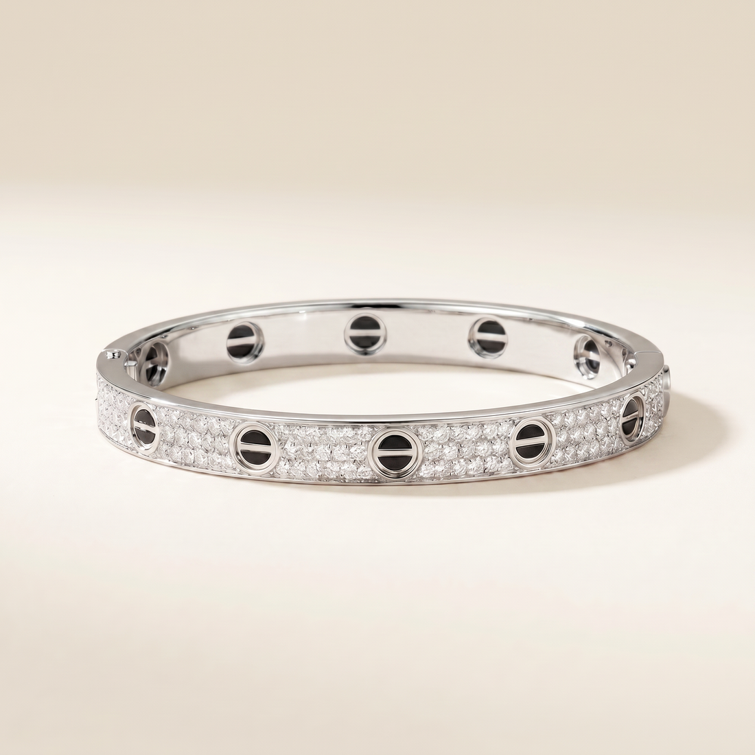 Paved Ceramic Love Bracelet