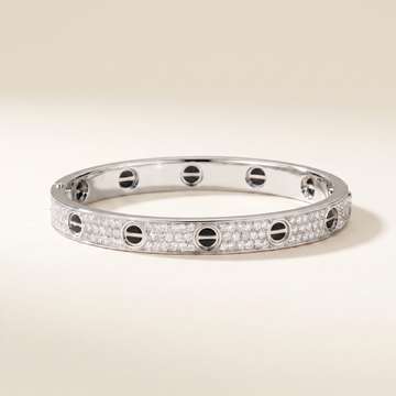 Paved Ceramic Love Bracelet