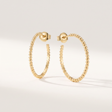 Perlée Beads Hoop Earrings