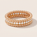 Perlée Pavé Beaded Pavé Diamonds Ring