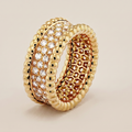 Perlée Row Pavé Diamonds Ring