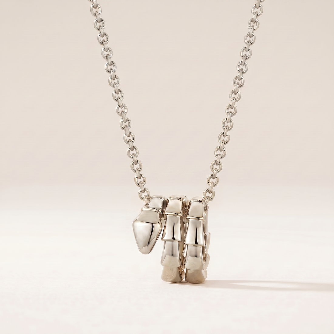 Serpenti Coiled Viper Pendant Necklace
