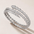 Serpenti Pavé Diamonds Double Wrap Bracelet