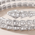 Serpenti Pavé Diamonds Double Wrap Bracelet