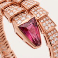 Serpenti Rose Pink Stone Wrap Bracelet