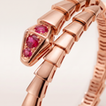 Serpenti Rose Red Stone Double Wrap Bracelet