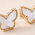 Sweet Alhambra Pearl Butterfly Earrings
