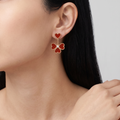 Sweet Carnelian Hearts earrings
