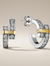 T Edge Pavé Hoop Earrings