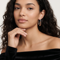 T Lock Extra Large Hoop Earrings