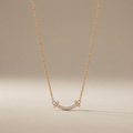 T Small Diamond Pavé Pendant Necklace