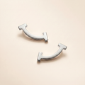 T Smile Hoop Stud Earrings
