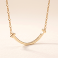 T Smile Pendant Necklace
