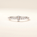 T Wire Pavé Diamonds Band Ring