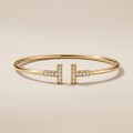 T Wire Pavé Small Bracelet