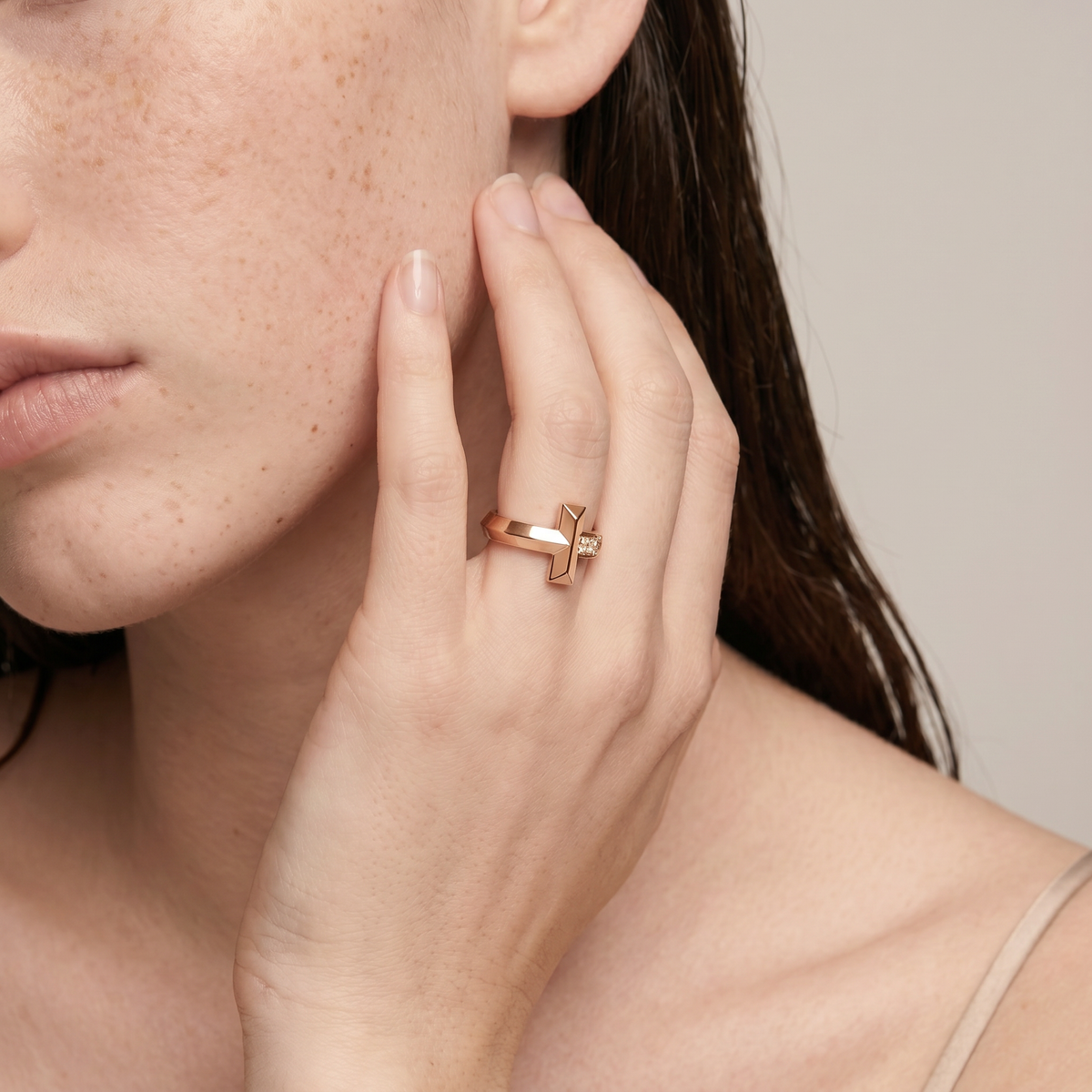 T1 Sparkle Pavé Diamonds  Band Ring