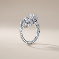 Vine Circle Pavé Diamonds Earrings