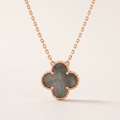 Vintage Alhambra 1 Black Mother Of Pearl Motif Necklace