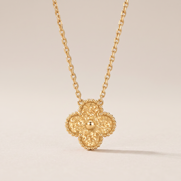 Vintage Alhambra 1  Guilloché  Motif Necklace