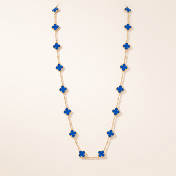 Vintage Alhambra Agate Clover 20 Motifs Necklace