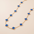 Vintage Alhambra Agate Clover 20 Motifs Necklace