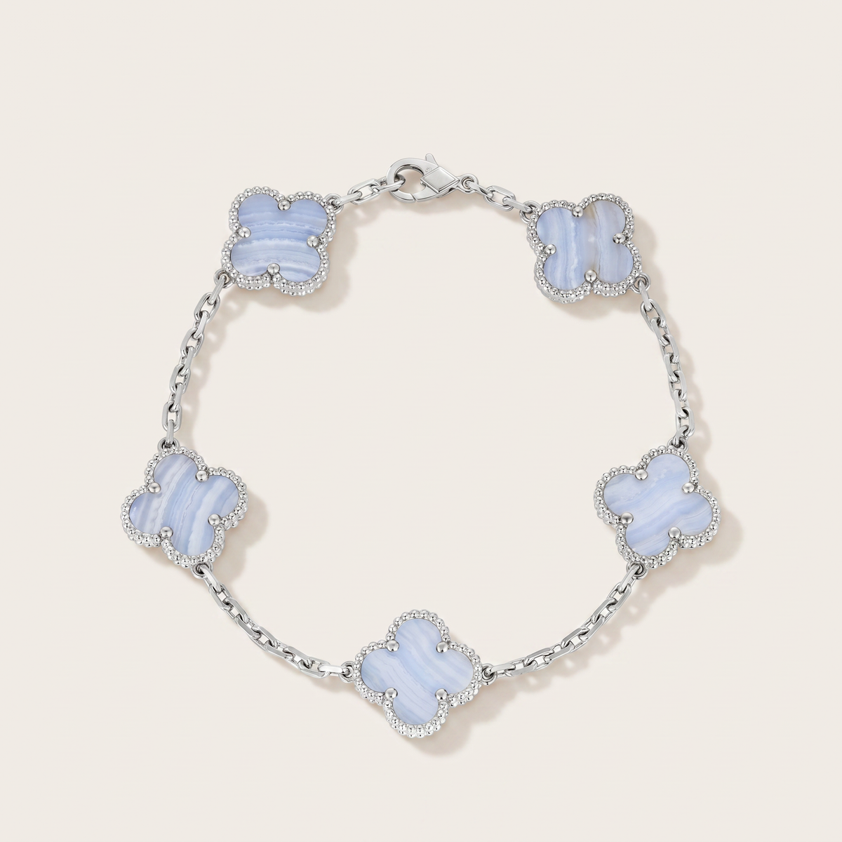 Vintage Alhambra Chalcedony Clover Bracelet