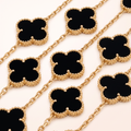 Vintage Alhambra Onyx Clover 20 Motifs Necklace