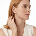 Vintage Alhambra Paved Diamond Earrings
