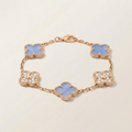 Vintage Alhambra Purple Pavé Diamonds Bracelet