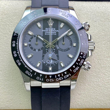 DAYTONA 40 BLACK CERAMIC BEZEL CUSTOM ELEANOR DIAL RUBBER STRAP
